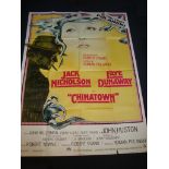 CHINATOWN (1974) - French Grande Film Poster - Folded. Fair