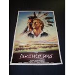 DER MIT DEM WOLF TANZT (Dances with Wolves) - Kevin Costner - German A2. Rolled. Good to Fine