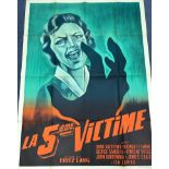 LA 5 EME VICTIME - 'WHILE THE CITY SLEEPS' (1956) - 45" x 62" (114.5 x 157.5) - French Grande