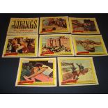 THE VIKINGS (1958) - US Complete set of 8 Move Lobby Cards. Fair