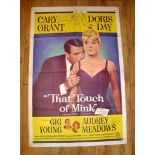 THAT TOUCH OF MINK (1962) (Cary Grant and Doris Day) - US One Sheet Movie Poster (27" x 41") .