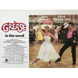 GREASE (1978) - 30" x 40" (76 x 101.5 cm) - UK Quad Film Poster Style B - Very Fine plus - Folded (