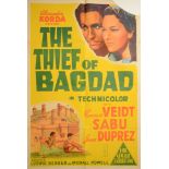 THE THIEF OF BAGDAD (1940) Australian One Sheet Movie Poster (Conrad Veidt, Sabu, June Duprez,