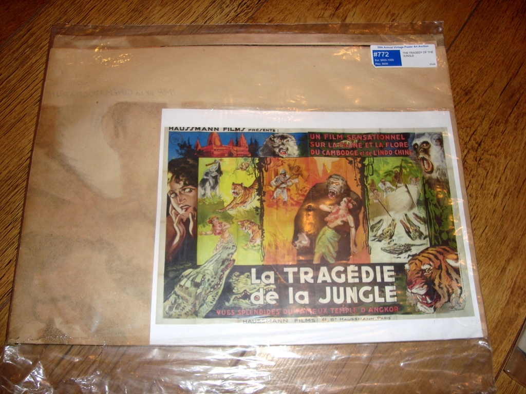 FORBIDDEN Adventure IN ANGKOR (1937) aka La Tragedie de la Jungle. French Double Grande Movie Poster - Image 3 of 3