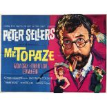 MR. TOPAZE (1961) - 30" x 40" (76 x 101.5 cm) - UK Quad Film Poster - Tom Chantrell Artwork - Very