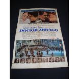DR ZHIVAGO (1965) - (US One Sheet Movie Poster - Style A - Folded. Fair