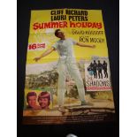 SUMMER HOLIDAY (1963) - Cliff Richard - UK/International One Sheet Movie Poster - Folded. Fine