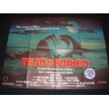 DEAD AND BURIED (1981) - UK Quad Film Poster - Folded. Fine