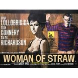 WOMAN OF STRAW (1964) - 30" x 40" (76 x 101.5 cm) - UK Quad Film Poster - Very Fine - Folded (as