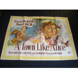 A TOWN LIKE ALICE - re-release - UK Quad Film Poster - Folded. Good to Fine