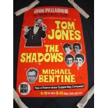 LONDON PALLADIUM ADVERTISING POSTER: Tom Jones, Shadows etc - Rolled. Good