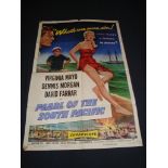 PEARL OF THE SOUTH PACIFIC (1955) - US One Sheet Movie Poster - Folded. Fair to Good