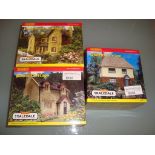 A group of Hornby Skaledale cottages as lotted - appear unused - Excellent, Good boxes (3)