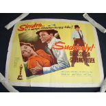 SUDDENLY (1954) - Frank Sinatra - US Half Sheet Movie Poster - Rolled. Fair to Good.