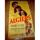 ALGIERS (1938) US Three Sheet Movie Poster Folded