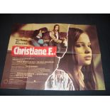 CHRISTIANE F (1981) - UK Quad Film Poster - Folded. Fine