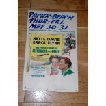 THE PRIVATE LIVES OF ELIZABETH AND ESSEX (1939) US Window Card (22" x 14") (14" x 22") Errol Flynn