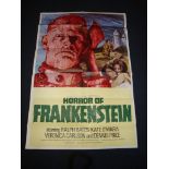 THE HORROR OF FRANKENSTEIN (1970) - UK / International One Sheet Movie Poster - Folded. Fine