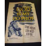 GOD IS MY CO-PILOT (1945) - US One Sheet Movie Poster - Folded. Poor to Fair - some paper loss