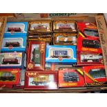 A large quantity of boxed wagons by Hornby, Mainlilne, Airfix etc as lotted - Good to Very good,