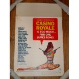 CASINO ROYALE (1967) Window Card, Rolled, one fold