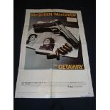 THE GETAWAY (1972) - Steve McQueen - US One Sheet Movie Poster - Folded. Fair to Good