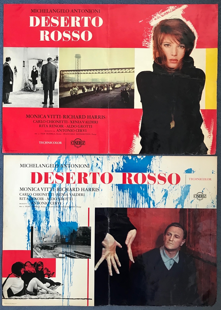 DESERTO ROSSO - 'RED DESERT' (1964) - 26.75" x 36.5" (68 x 93) - Large Italian Photobustas (x2) &