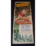 PORT SINISTER (1953) - US Insert Movie Poster - Folded. Fair