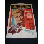 ANOTHER TIME, ANOTHER PLACE (1958) - Lana Turner, introducing Sean Connery - US One Sheet Movie