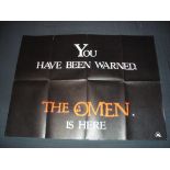 THE OMEN (1976) - Teaser - UK Quad Film Poster - Folded. Fine