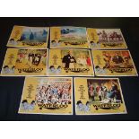 WATERLOO (1970) Orson Welles, Rod Steiger - Complete set of 8 US Movie Lobby Cards. Good