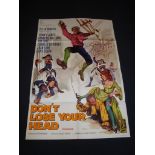 CARRY ON DON'T LOSE YOUR HEAD (1966) - UK / International One Sheet Movie Poster - Folded. Fine