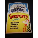 GENEVIEVE (1953) - UK re-release British One Sheet Movie Poster Folded. Good