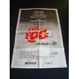 THE FOG (1980) - Australian One Sheet Movie Poster - Folded. Good to Fine - some staining