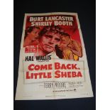COME BACK LITTLE SHEBA (1953) - US One Sheet Movie Poster - Folded. Fair
