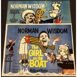 NORMAN WISDOM Lot x 2 - BULLDOG BREED (1960) & THE GIRL ON THE BOAT (1962) - Both 30" x 40" (76 x