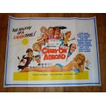 CARRY ON ABROAD (1972) UK Quad Film Poster (30" x 40") Rolled, previously folded