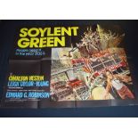 SOYLENT GREEN (1973) - Charlton Heston - UK Quad Film Poster - Folded. Good to Fine