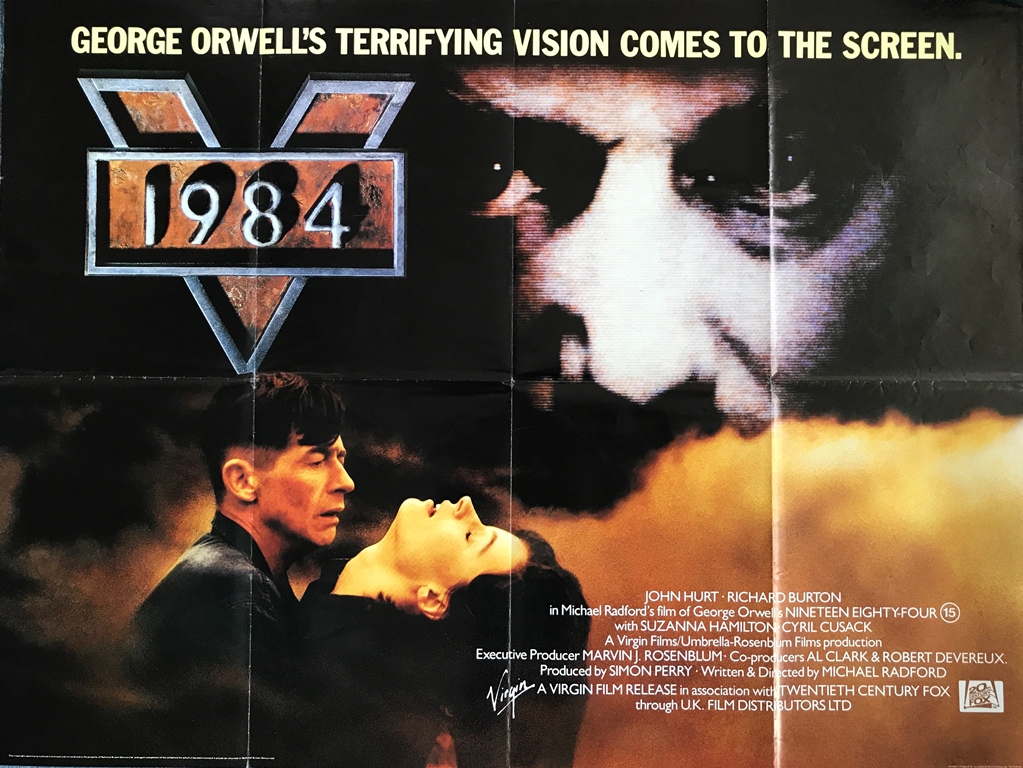 1984 (1984) - 30" x 40" (76 x 101.5 cm) - UK Quad Film Poster - Very Fine plus - Folded (as issued)