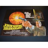 BRANNIGAN (1975) - UK Quad Film Poster - Folded. Fine