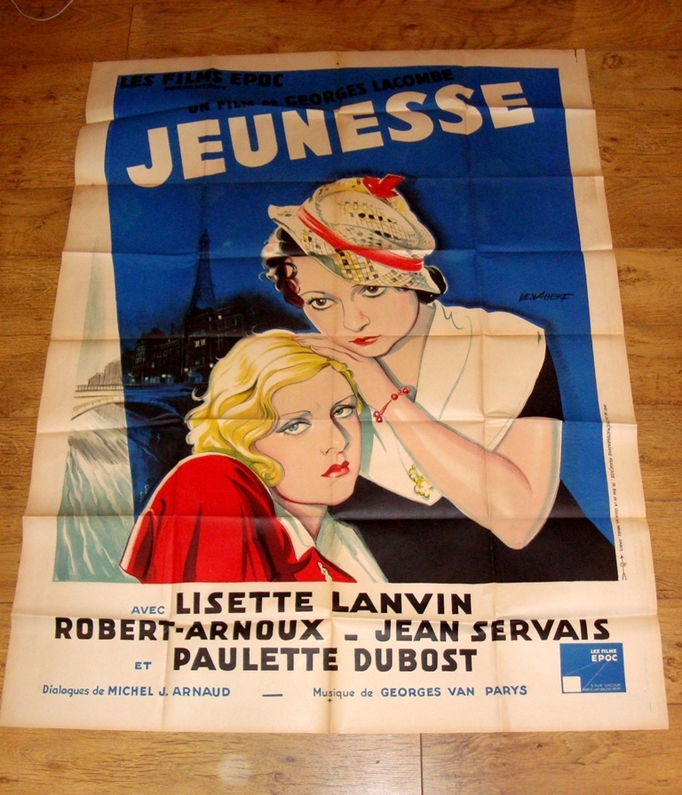 JEUNESSE (1933) French Grande Movie Poster (47¼" x 62½"). Rare country of origin poster for this