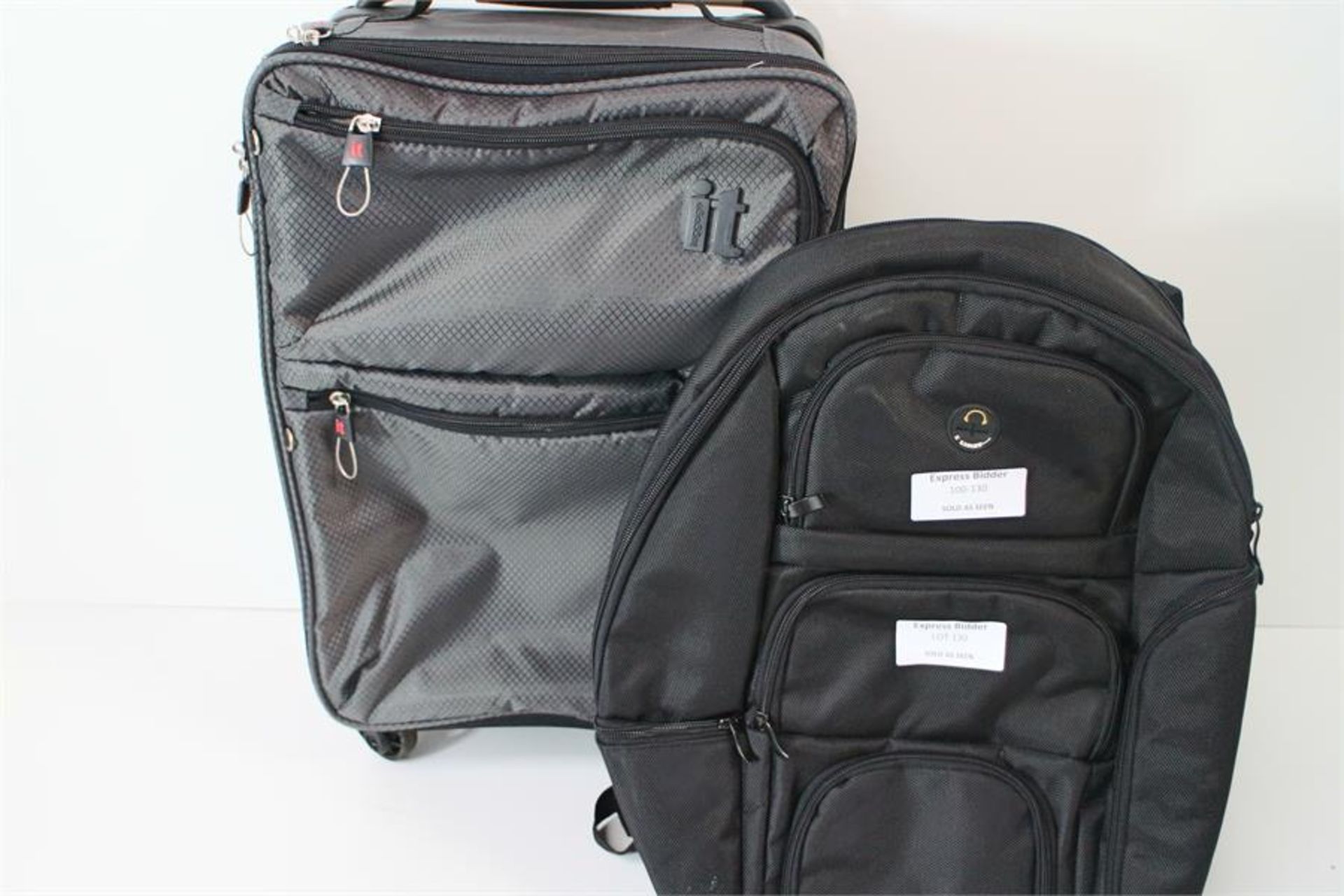 Lot of 2 Items - Business Backpack & Hang Luggage