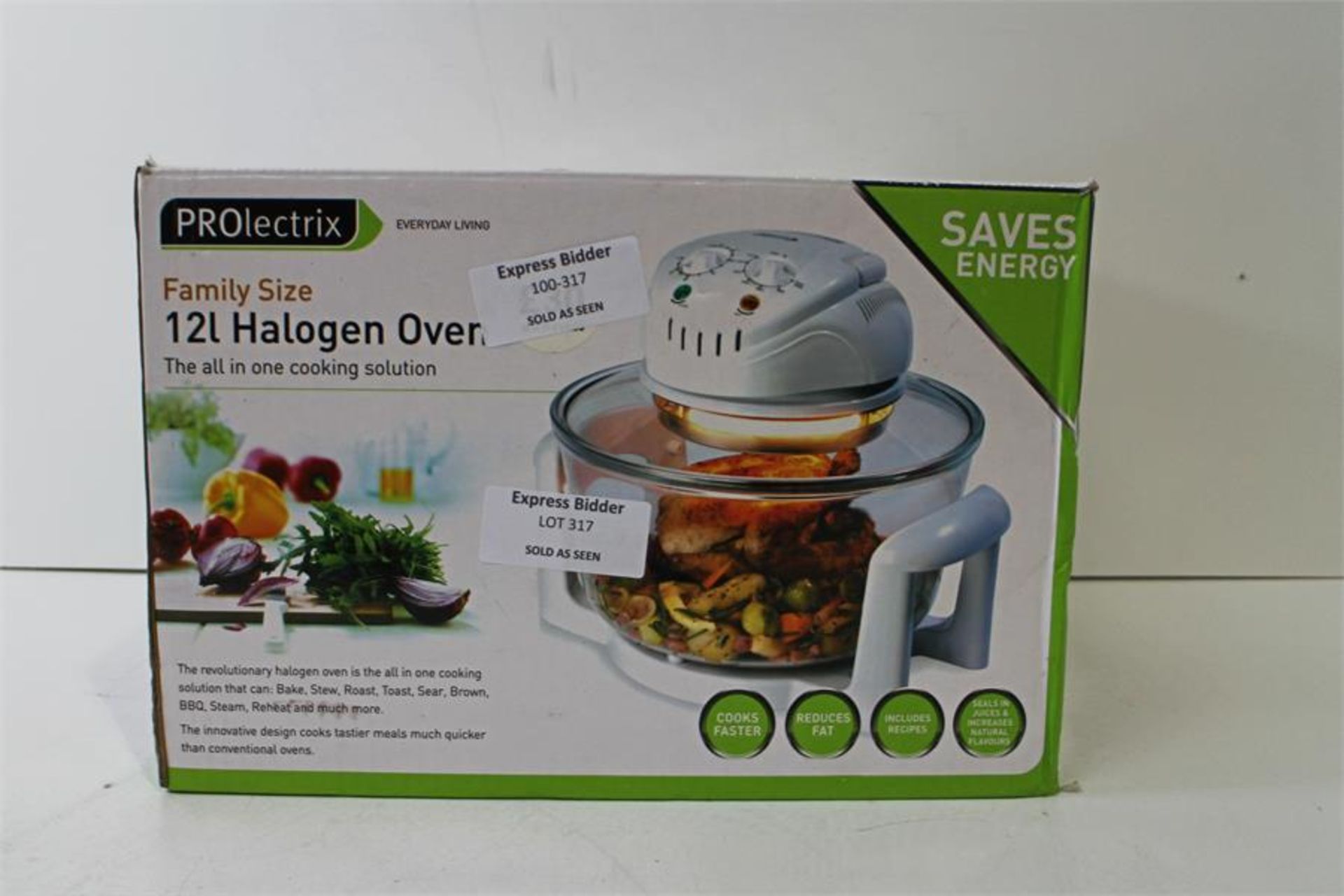 Prolectrix Family 12L Family Size Halogen Oven