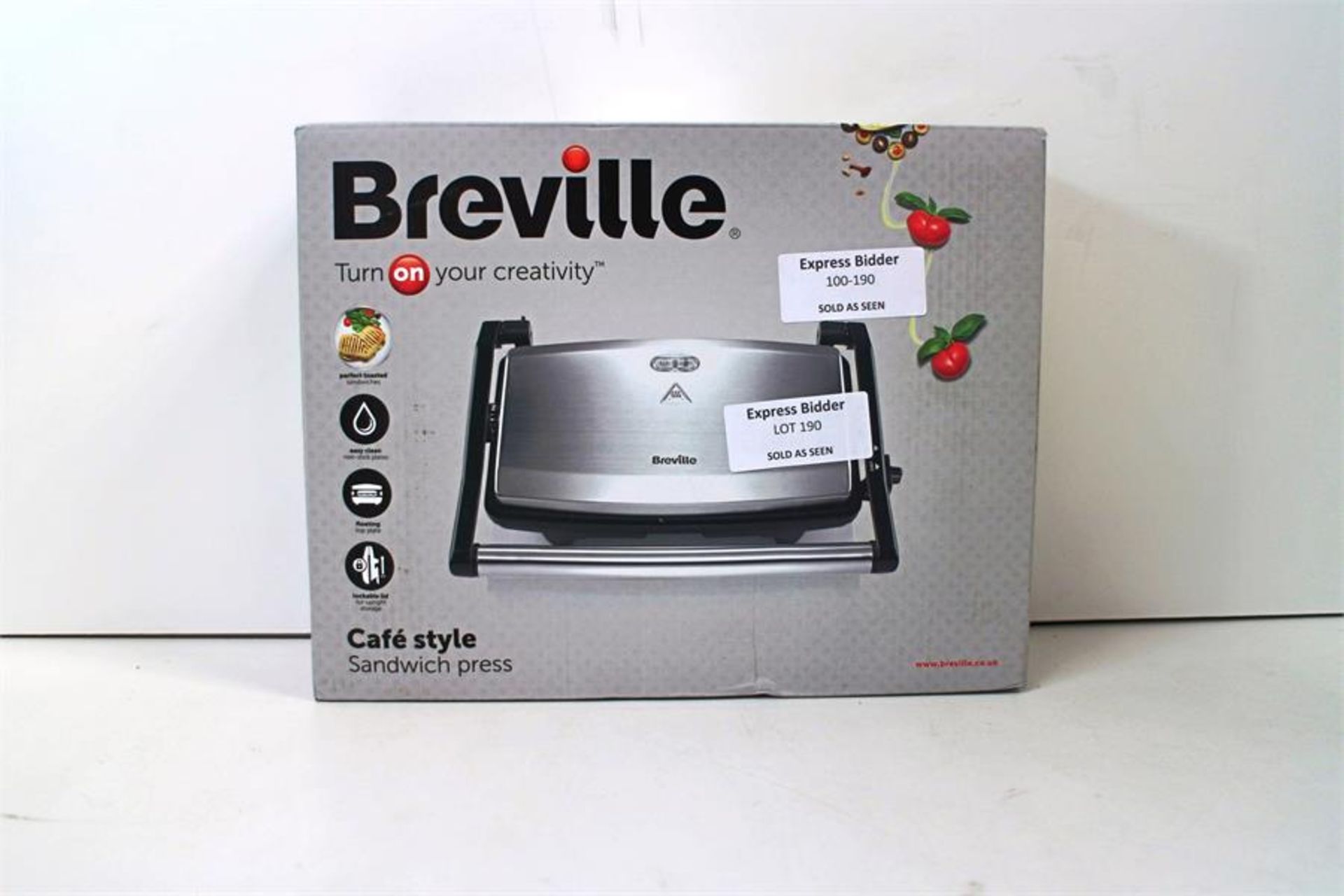 Breville VST049 Cafe Style Sandwich Press - NEW (D