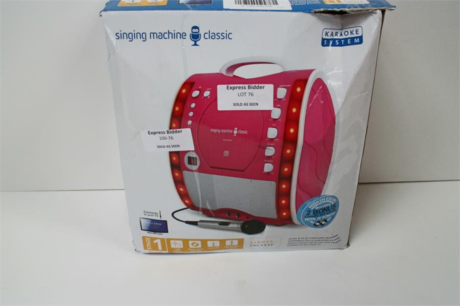 The Singing Machine SML343 Pink