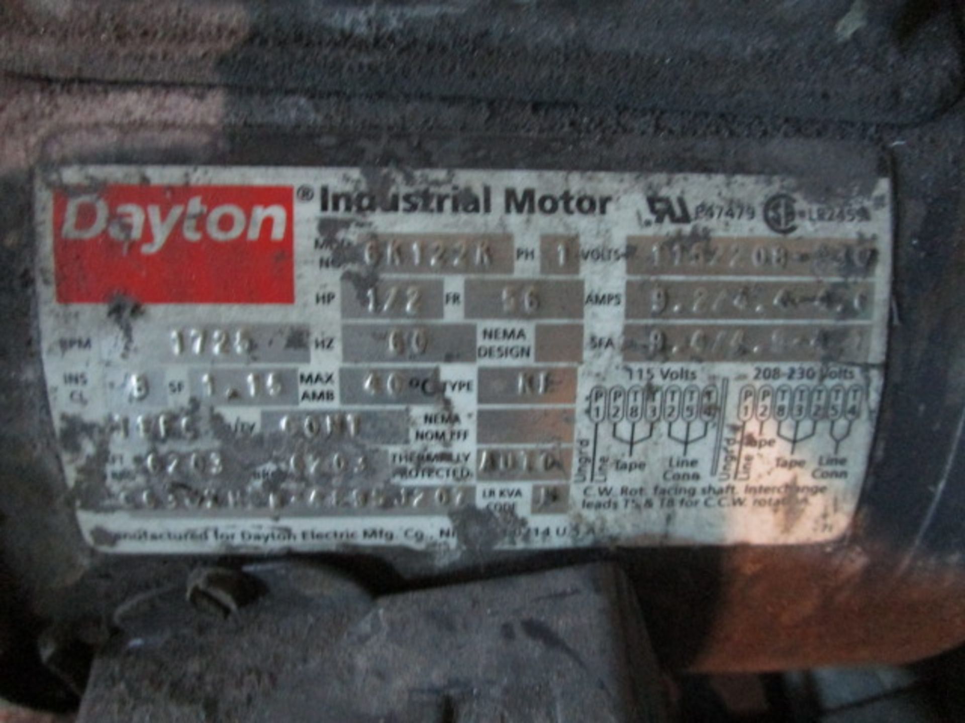 Scribing Table 47" x 8', with Dayton 18" Diameter Belt Drive Tubeaxial Fan, Dayton Motor 1/2 hr, - Image 3 of 7