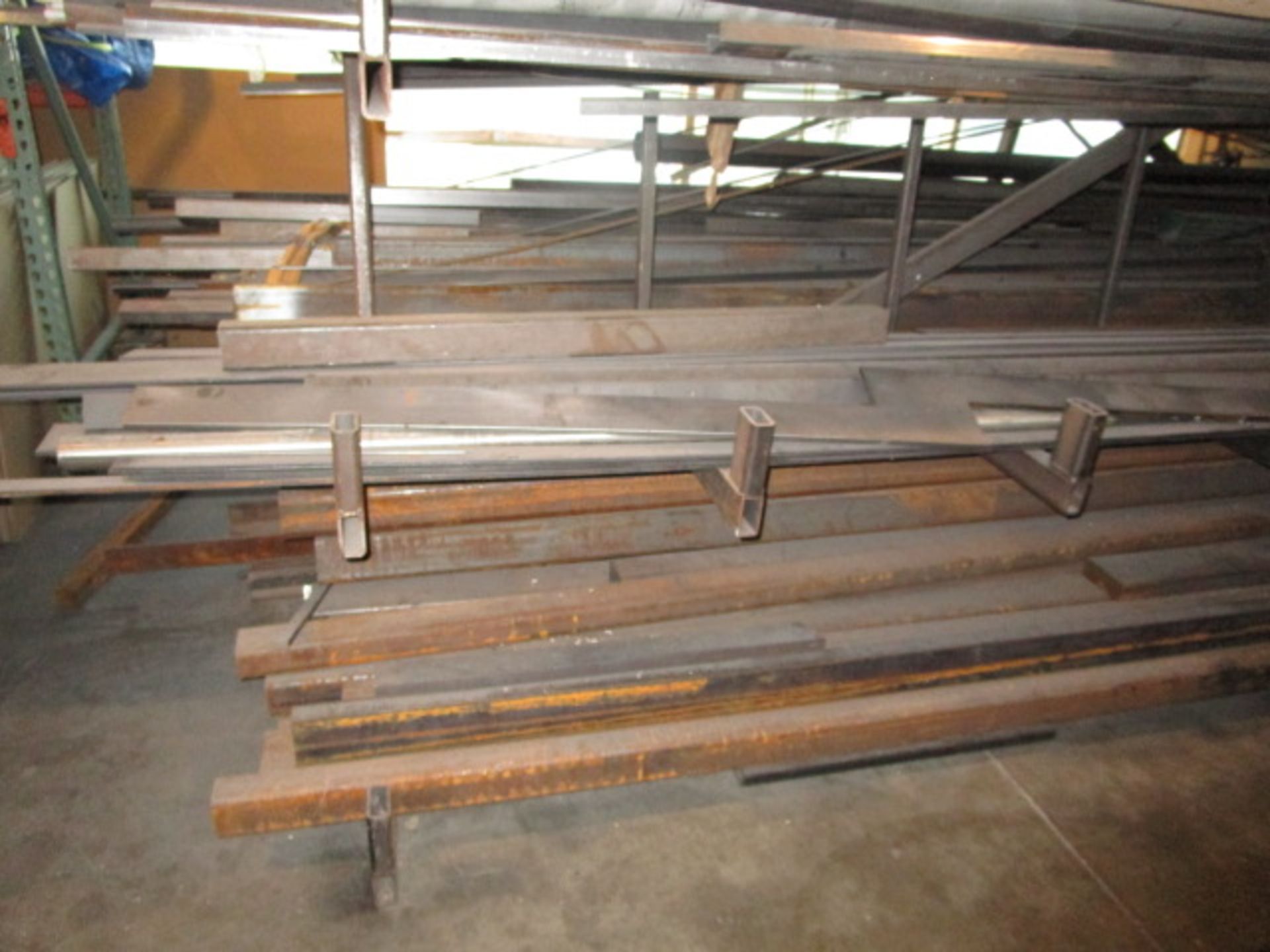 Assorted Metal Tubing, Flat Stock, And Other Assorted Raw Metal Materials On Rack (250" x 112" w) - Image 2 of 9