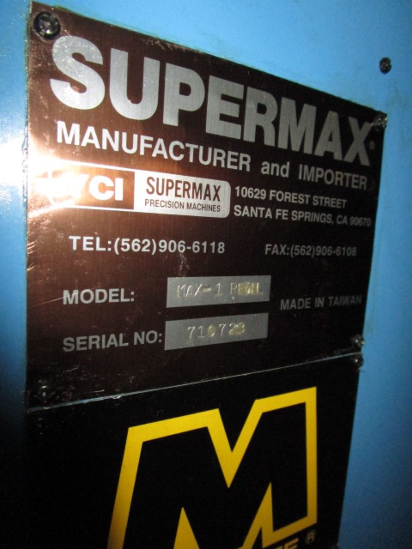 SuperMax Max-1 Rebel CNC Vertical Machining Center, Model MAX-1 REBEL, Serial Number 710723 - Image 10 of 11