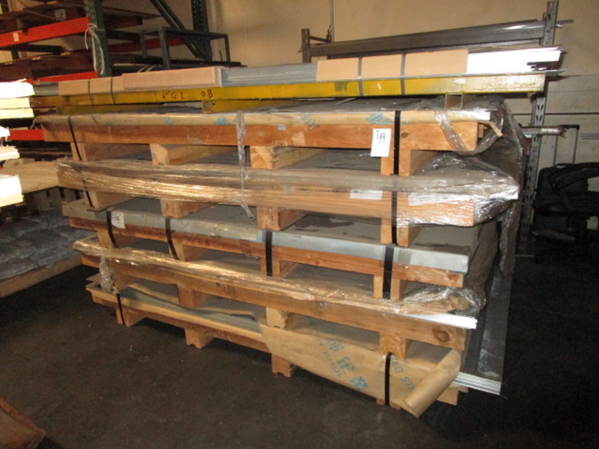 (6) Assorted Units of Sheet Metal: 4' x 8' - Thickness .8 & .6