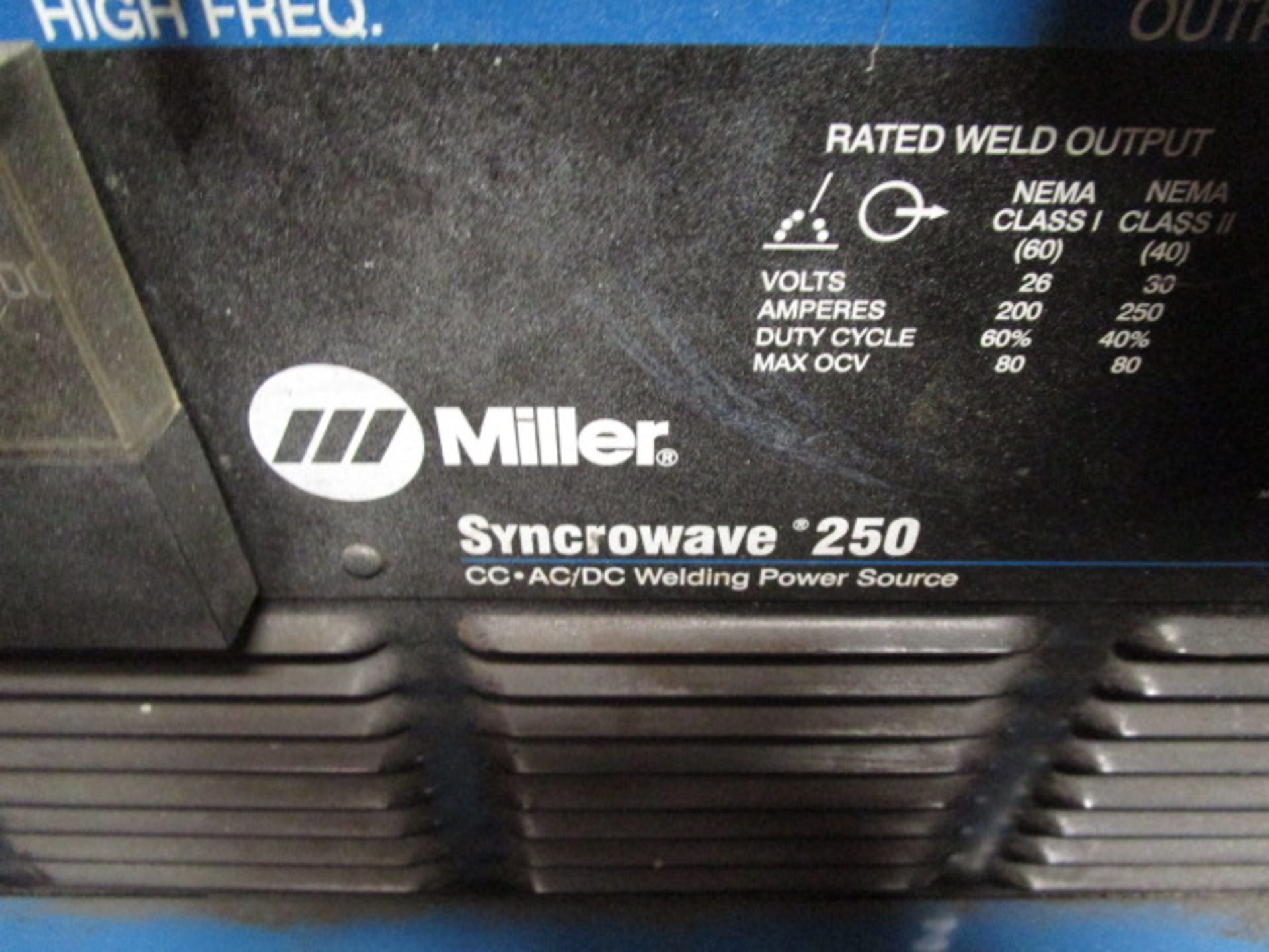 MILLER Syncrowave 250 CC AC/DC Welding Power Source - Image 2 of 4